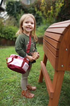 Pferdepflegeset mit Tasche rot ,  wunderbar zum Spielen